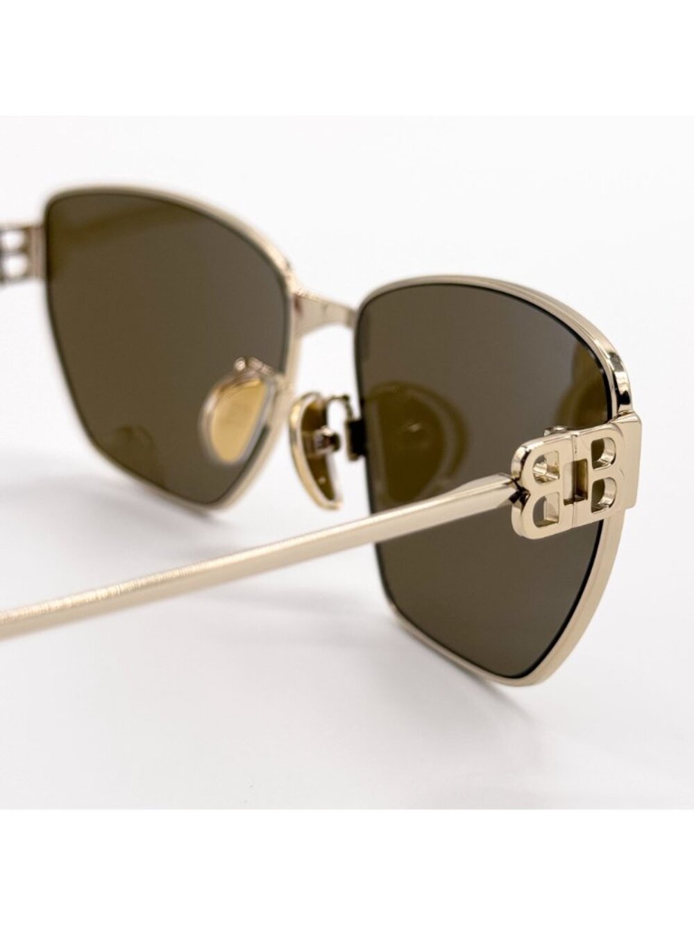 NEW BALENCIAGA BB0337SK 003 SUNGLASSES GOLD WOMEN EYEWEAR BALENCIAGA - Picture 5 of 10